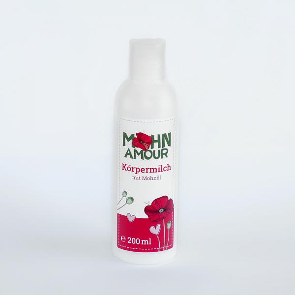 Mohn Amour Körpermilch mit Mohnöl 200ml