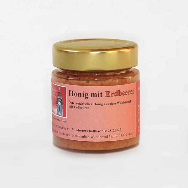 Honig mit Erdbeeren 180g