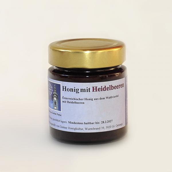 Honig mit Heidelbeeren 180g
